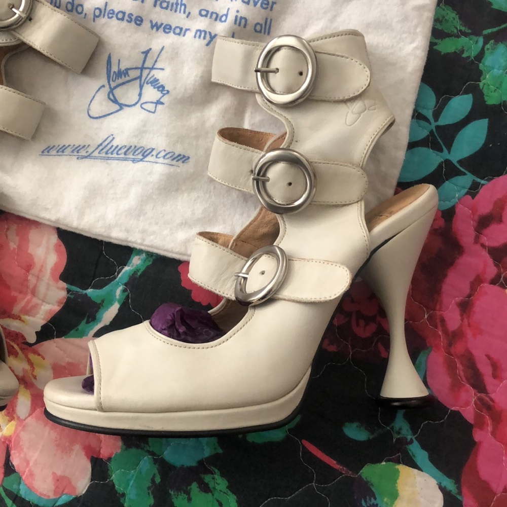 Vintage John Fluevog rare high heel shoes retro - Picture 3 of 16